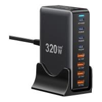 Зарядное устройство Essager 4xUSB-C + 4xUSB 320W GaN Фото