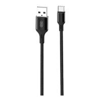 Дата кабель XO USB 2.0 AM to USB-C 1.0m braided NB143 black Фото