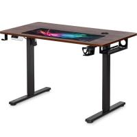 Компьютерный стол Mealux PowerDesk Energy Walnut з електрорегулюванням висо Фото