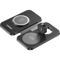 Зарядное устройство Choetech Wireless magnetic 3-in-1 15W black Фото