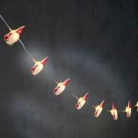 Гірлянда Luca Lighting Санта, струна, 1,3 м, класична біла, 10 LED 2AA, т Фото