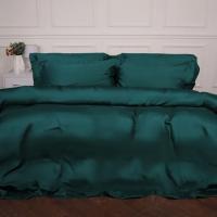 Постельное белье MirSon Tencel №07 Emerald 2x160x220 Семейный Евро Фото