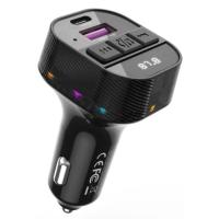 FM модулятор XO BCC17 Car Charger Smart Bluetooth Dual Port PD 30W Фото