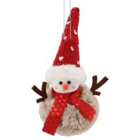 Елочная игрушка Chomik Санта, ведмедик, сніговик 10 х 12 см Фото