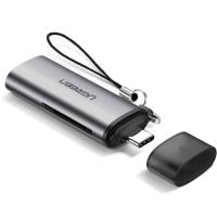 Зчитувач флеш-карт Ugreen USB Type-C 3.1 to TF/SD CM184 Gray Фото
