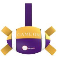 Игрушка для собак MISOKO&CO Надувной мяч в форме мяча для регби фиолетовый с ж Фото