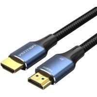 Кабель мультимедийный Vention HDMI M to HDMI M 2.0m 8K60Hz cotton braided blue Фото
