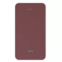 Батарея універсальна Hama 20000mAh, 15W/5V/3A, USB-C, USB-A, red Фото