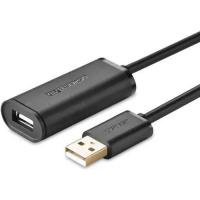 Дата кабель Ugreen USB 2.0 AM to AF 10.0m Active black Фото