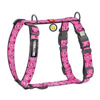 Шлей для собак WAUDOG H-образная анатомическая Nylon с QR адресником "См Фото