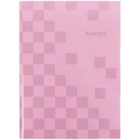 Книга записная Axent A4 Mosaic, 96 листов клетка, розовый Фото