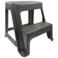 Табурет Irak Plastik со ступенькой Step цвет шоколадный Фото