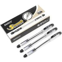 Ручка масляная Baoke Smooth 0,7 мм, с гриппом черная, 12 шт Фото