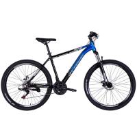 Велосипед Space 27.5" PHAETON DD FR рама-19" AL 2026 чорно-синій Фото