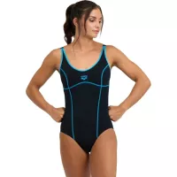 Купальник Arena Tania Clip Back Swimsuit One P 005974-580 чорний, Фото