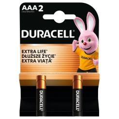 Батарейка Duracell AAA лужні 2 шт. в упаковці Фото 1