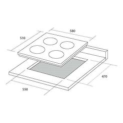 Варочная поверхность Pyramida PFE 641 BLACK RUSTICO Фото 7
