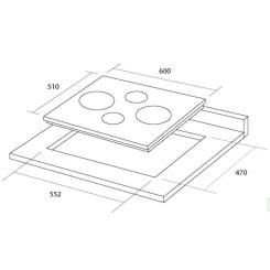 Варочная поверхность Pyramida PFG 640 BLACK LUXE Фото 5
