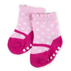 Носки детские Luvable Friends 3 пары нескользящие, для девочек Фото 1