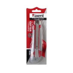 Нож канцелярский Axent 18мм, metal runners, rubber inserts Фото 1