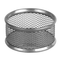 Подставка для скрепок Axent 80x80x40мм, wire mesh, silver Фото