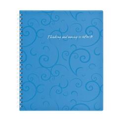 Блокнот Buromax spiral side, В5, 80sheets, Barocco, square, blue Фото