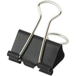 Биндер металлический Buromax 25мм, 12шт, black Фото