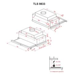 Вытяжка кухонная Perfelli TLS 9833 W LED STRIPE Фото 11