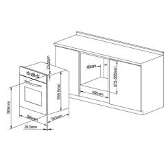 Духовой шкаф Pyramida F 80 EPL GGR Фото 1