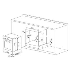 Духовой шкаф Pyramida F 87 EP 70 GBL Фото 2