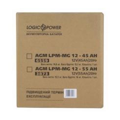 Батарея к ИБП LogicPower LPM MG 12В 45Ач Фото 5