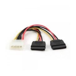 Кабель питания Cablexpert Molex to 2xSATA power 0.3m Фото