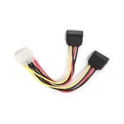 Кабель питания Cablexpert Molex to 2xSATA power 0.3m Фото 1