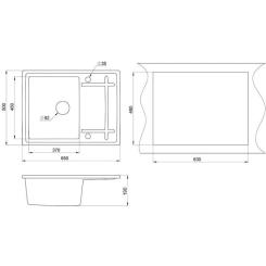 Мойка кухонная Minola MPG 1150-65 Песок Фото 1
