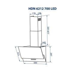 Вытяжка кухонная Minola HDN 6212 WH 700 LED Фото 11