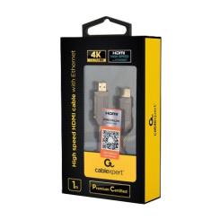 Кабель мультимедийный Cablexpert HDMI to HDMI 1.0m V2.0b Фото 2