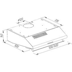 Вытяжка кухонная Pyramida MH 60 GR Фото 6