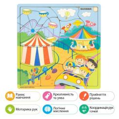 Развивающая игрушка Quokka пазл-мозаїка Парк розваг Фото 5