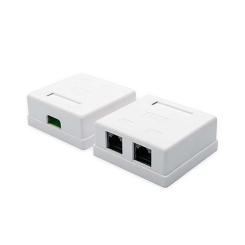 Компьютерная розетка Atcom RJ45 x2 UTP cat.6 Фото