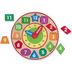 Развивающая игрушка Melissa&Doug Часы-сортировщик Фото 2