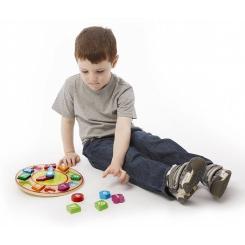 Развивающая игрушка Melissa&Doug Часы-сортировщик Фото 3