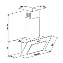 Вытяжка кухонная Eleyus VERTICAL 470 60 WH Фото 11