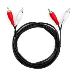 Кабель мультимедийный Vinga 2xRCA M to 2xRCA M 1.8m Фото 1