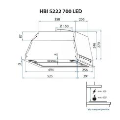Вытяжка кухонная Minola HBI 5222 WH 700 LED Фото 8