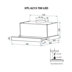 Вытяжка кухонная Minola HTL 6215 WH 700 LED Фото 11
