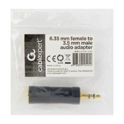 Переходник Cablexpert 6.35мм F to M 3.5 мм Фото 1