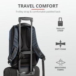 Рюкзак для ноутбука Trust 16" Nox Anti-theft BLUE Фото 10