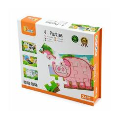 Пазл Viga Toys Ферма, 48 елементів Фото 1