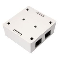 Компьютерная розетка Vinga RJ45x2 UTP cat.5e 8P8C Фото 2