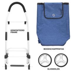 Сумка-тележка ShoppingCruiser Foldable 40 л Blue Фото 5
